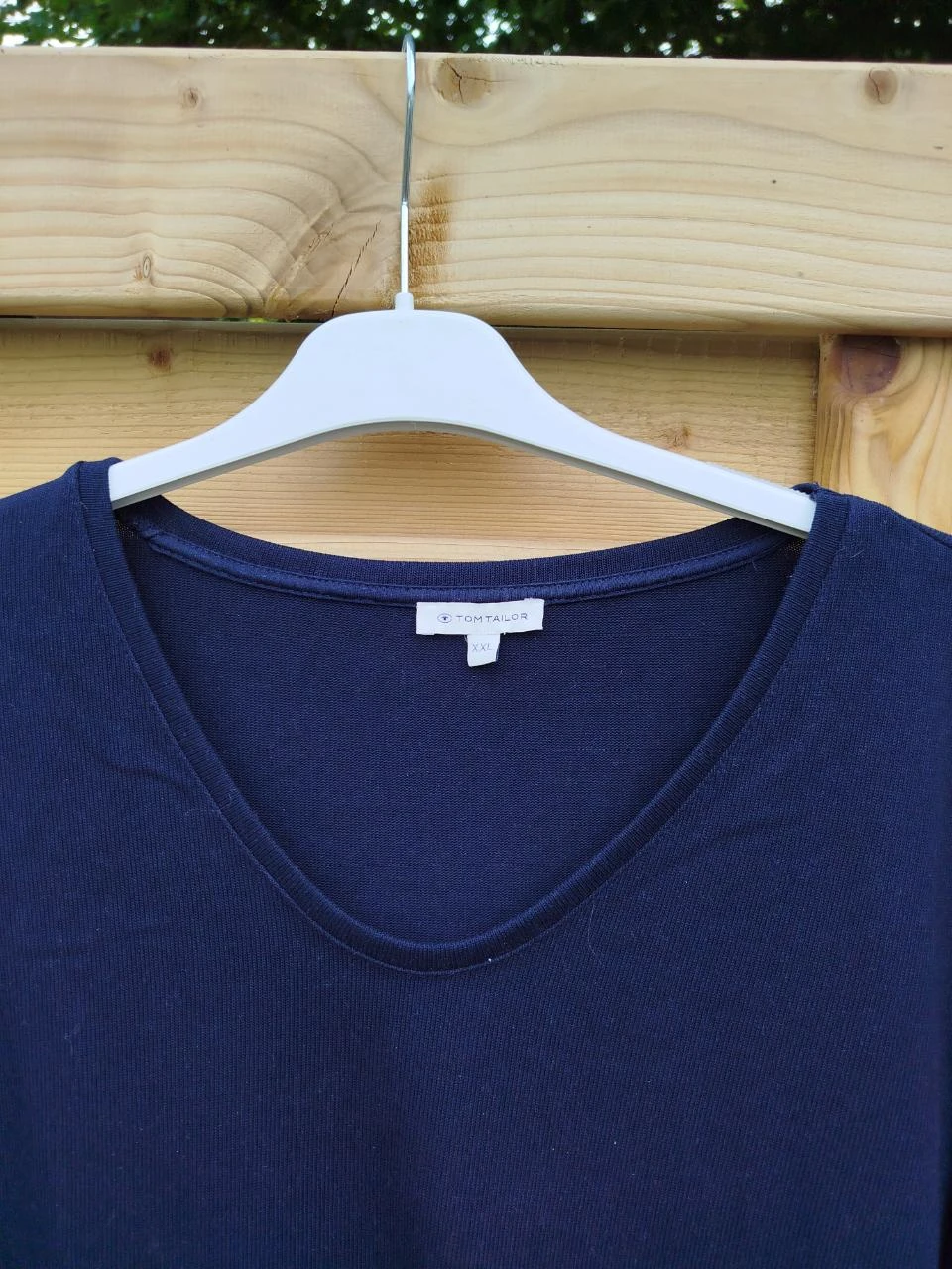 V pull azul marinho – photo 3